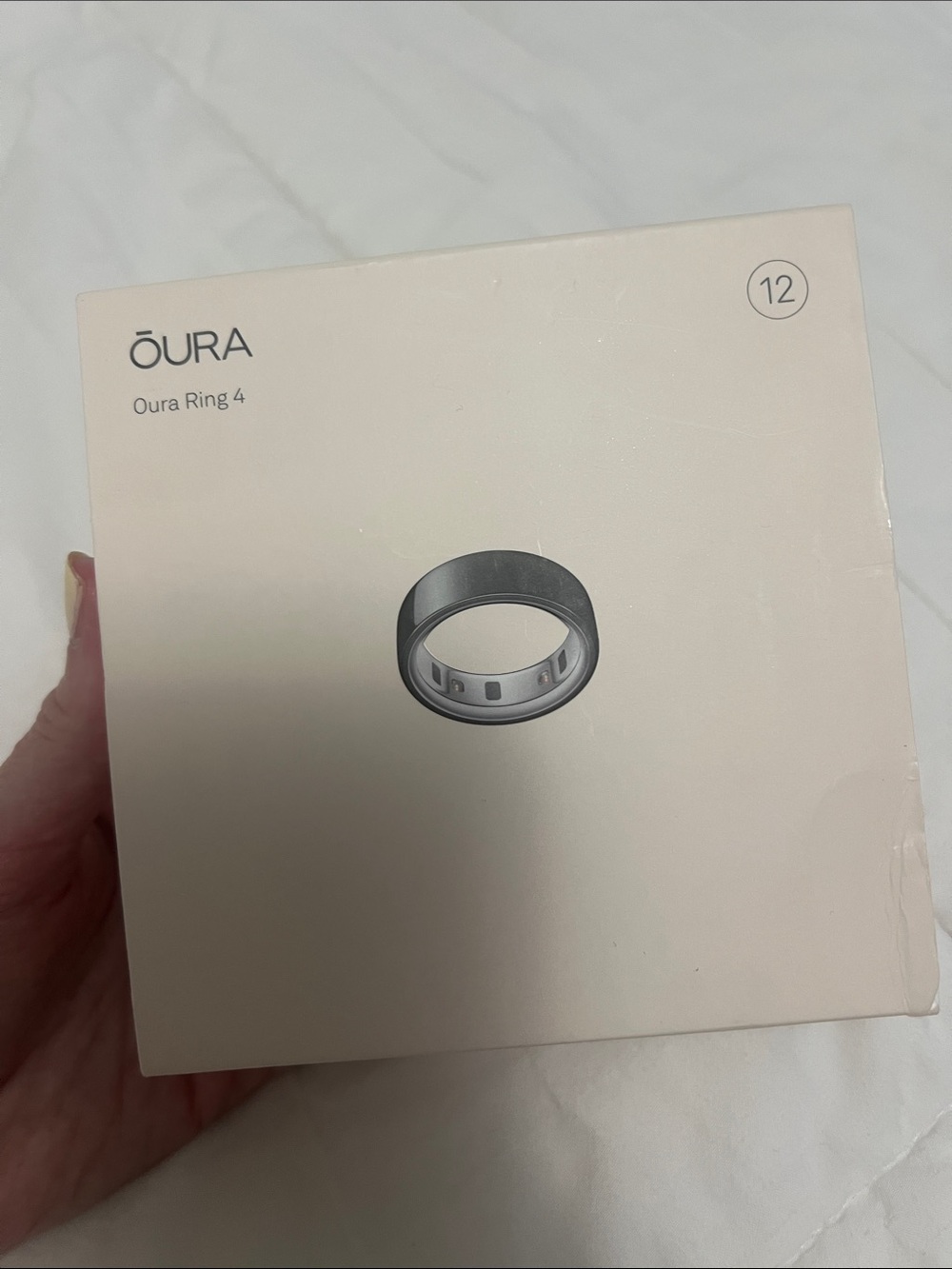 Oura Ring 4 Smart Wellness Ring in Gray by Oura